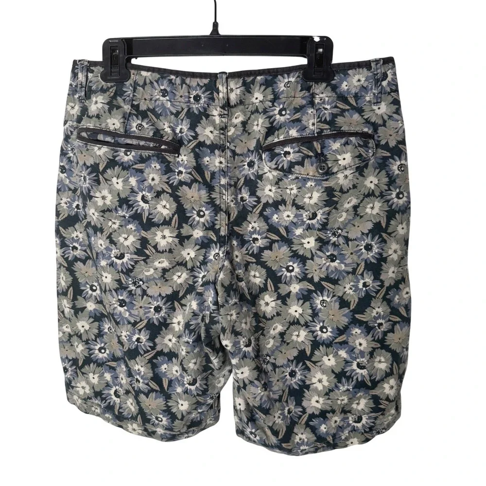Gap Floral Chino Shorts Mens 33 Sunwashed All Over Floral Print Canvas